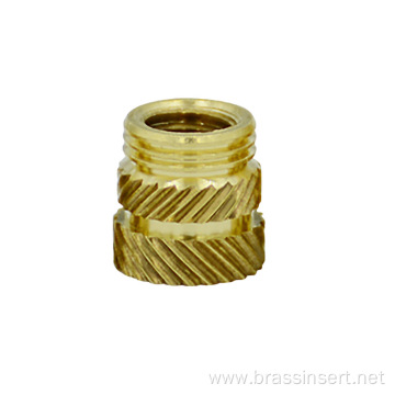 M4 press-in and injection knurled brass insert nut